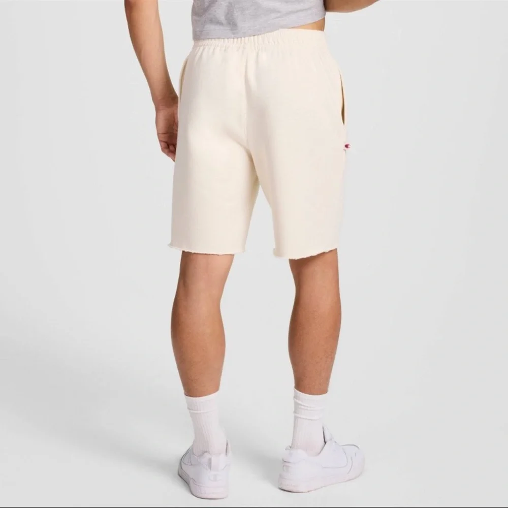 Champion Men's Fleece Shorts - Light Off-White S - Picture 2 of 8